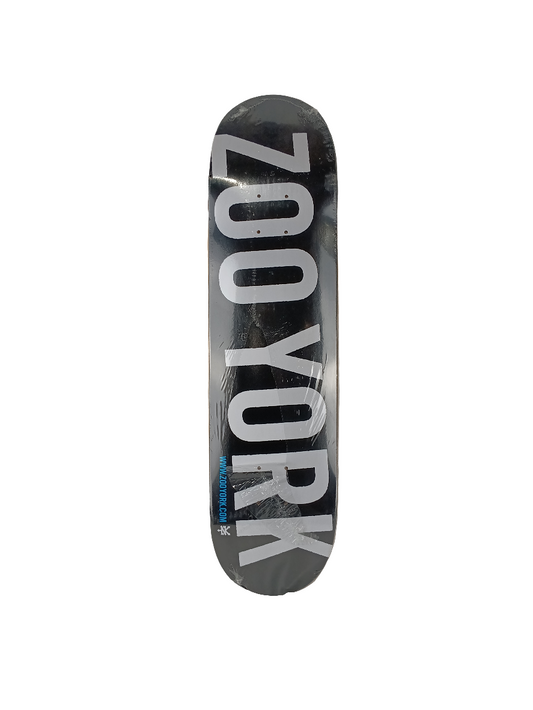 Zoo York Team Graphic Black White Size 8 Skateboard Deck