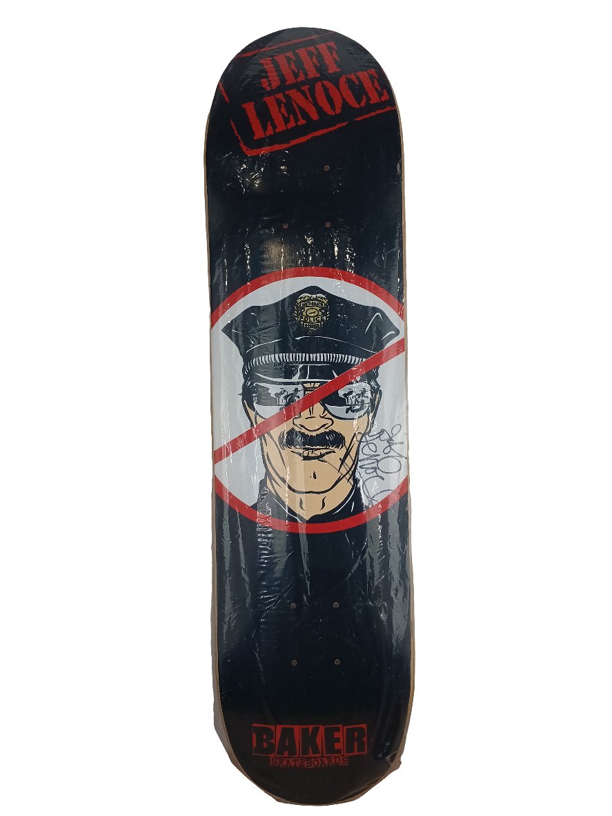 Baker Jeff Lenoce Anti-Skate Police Autographed 7.75 Vintage NOS Deck