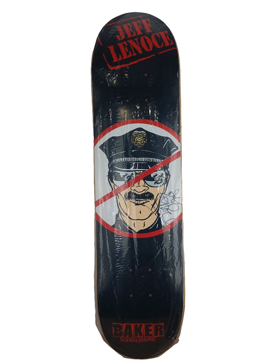 Baker Jeff Lenoce Anti-Skate Police Autographed 7.75 Vintage NOS Deck