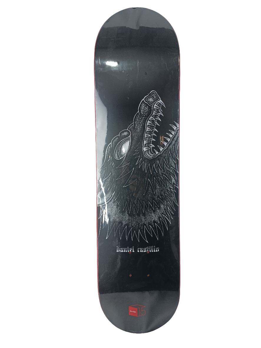 Chocolate Daniel Castillo Wolf Graphic Black White Size 7.75" Skateboard Deck