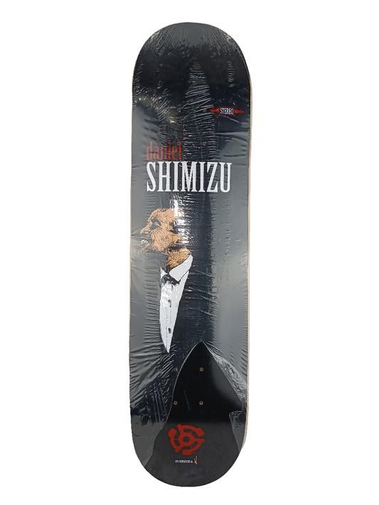 Stereo Daniel Shimizu Jon Hendricks Graphic Black White Red Size 7.75 Skateboard Deck