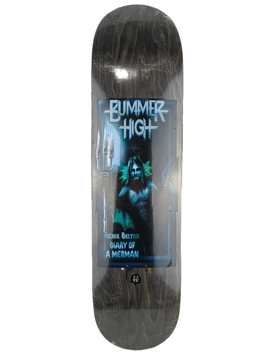 Bummer High Richie Belton Diary of a Merman Blank Blue Size 8.0 Skateboard Deck