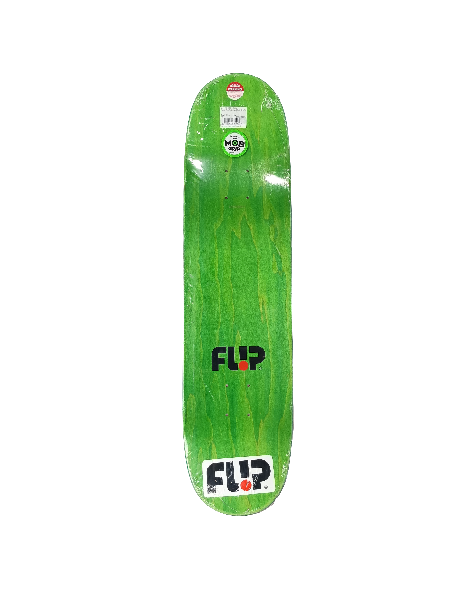 Flip Odyssey Torn Rasta Graphic Rasta Colors Size 8.13 Skateboard Deck