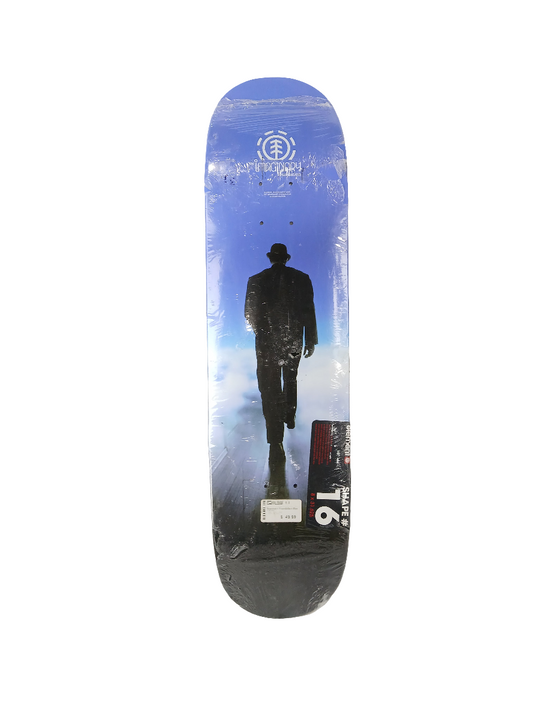 Element The Imaginary Foundation Man Black White Blue Size 8.0" Shape #16 Vintage NOS Deck