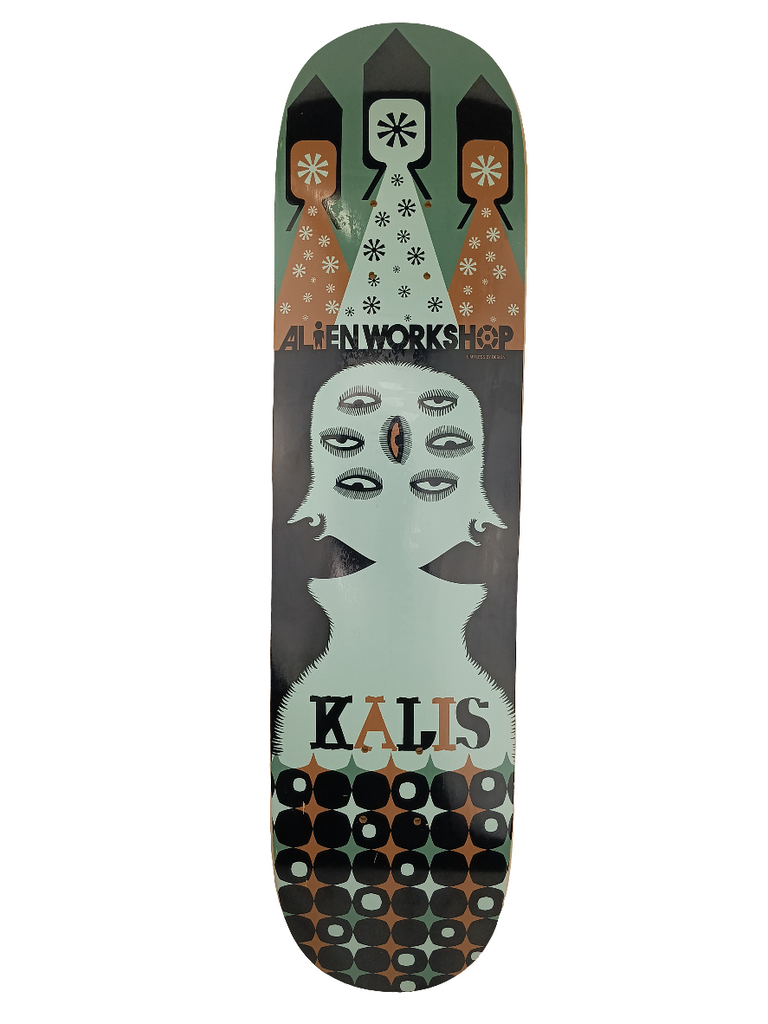 Alien Workshop Josh Kalis 7 Eyed Alien Graphic Black Brown Alien Workshop Josh Kalis 7 Eyed Alien Graphic Black Brown
