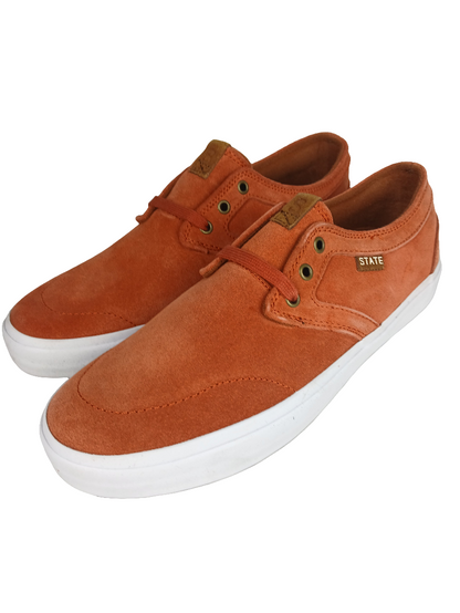 State Footwear Bishop Brick White Suede US Mens Size 8 Shoes