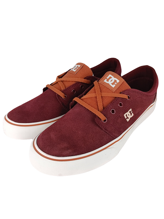 DC Trase SD Burgundy Tan US Mens Size 9.0 Shoes