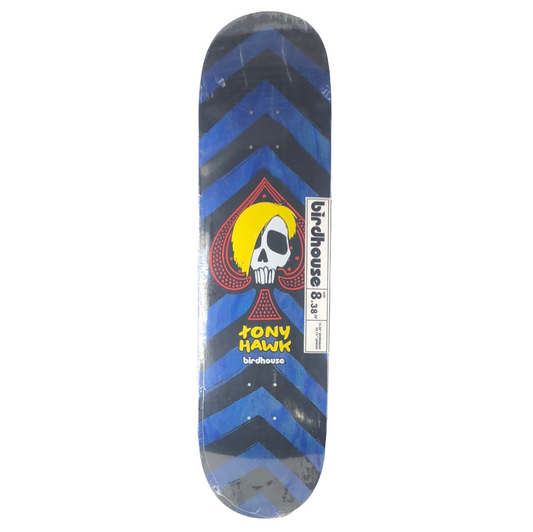 Birdhouse Tony Hawk Spade Skull Blank Blue/Black/White/Red/Yellow Size 8.38 Skateboard Deck