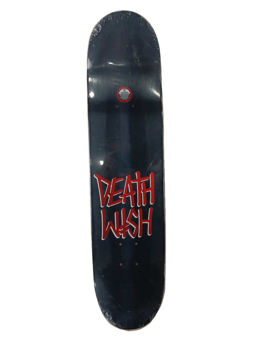 Deathwish Erik Ellington Black White Red Foil Letters Size 7.625 Vintage NOS Deck