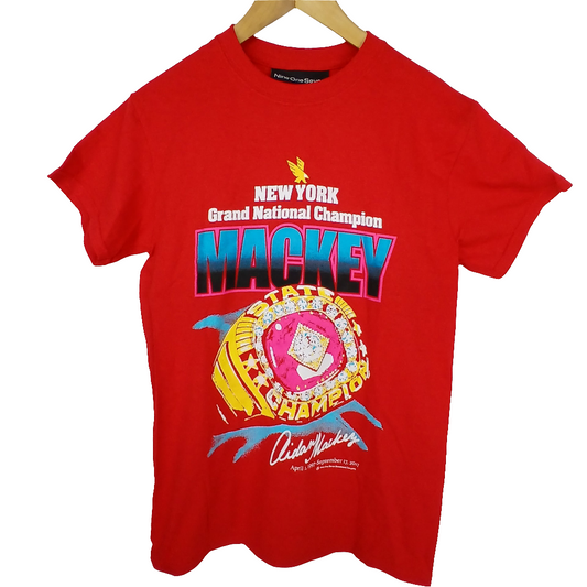 917 Aiden Mackey Grand National Champion Red Mens Size S S/s Vintage Shirt