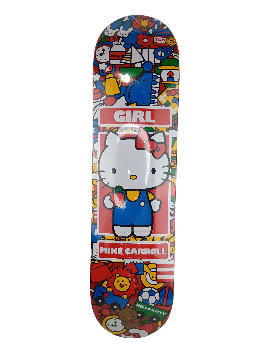 Girl Mike Carroll Hello Kitty Graphic Multi Color Size 8 Skateboard Deck