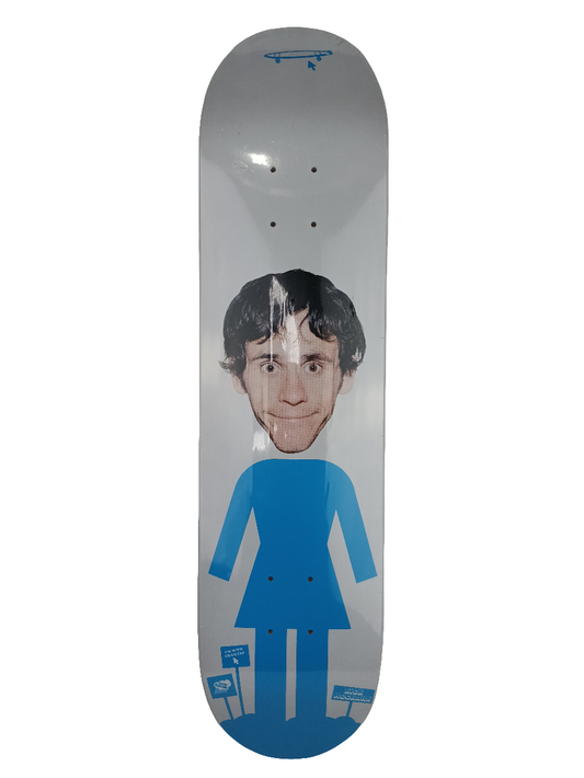 Girl Rick Mccrank Im With Crailtap White Blue Black 7.625 Vintage NOS Deck