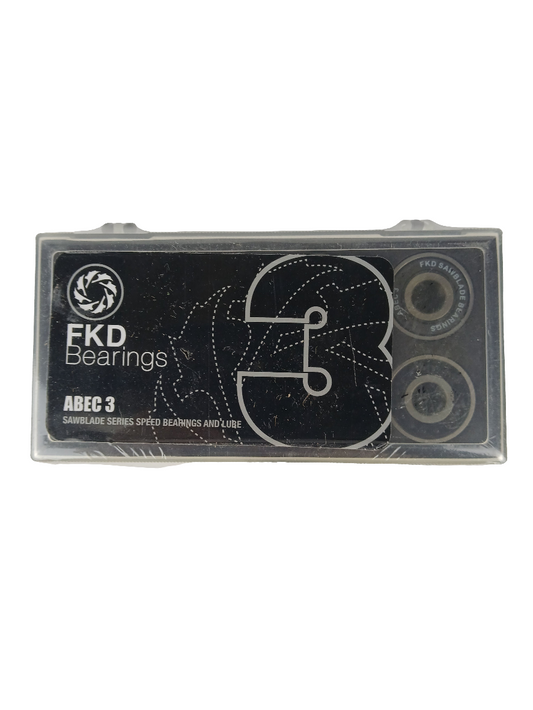 FKD Sawblade Series Abec 3 Speed Bearings With Lube