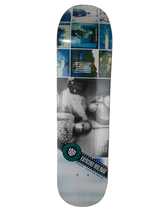 Stereo Raymond Molinar Masks Graphic Blue Multi Color Size 8 Skateboard Deck