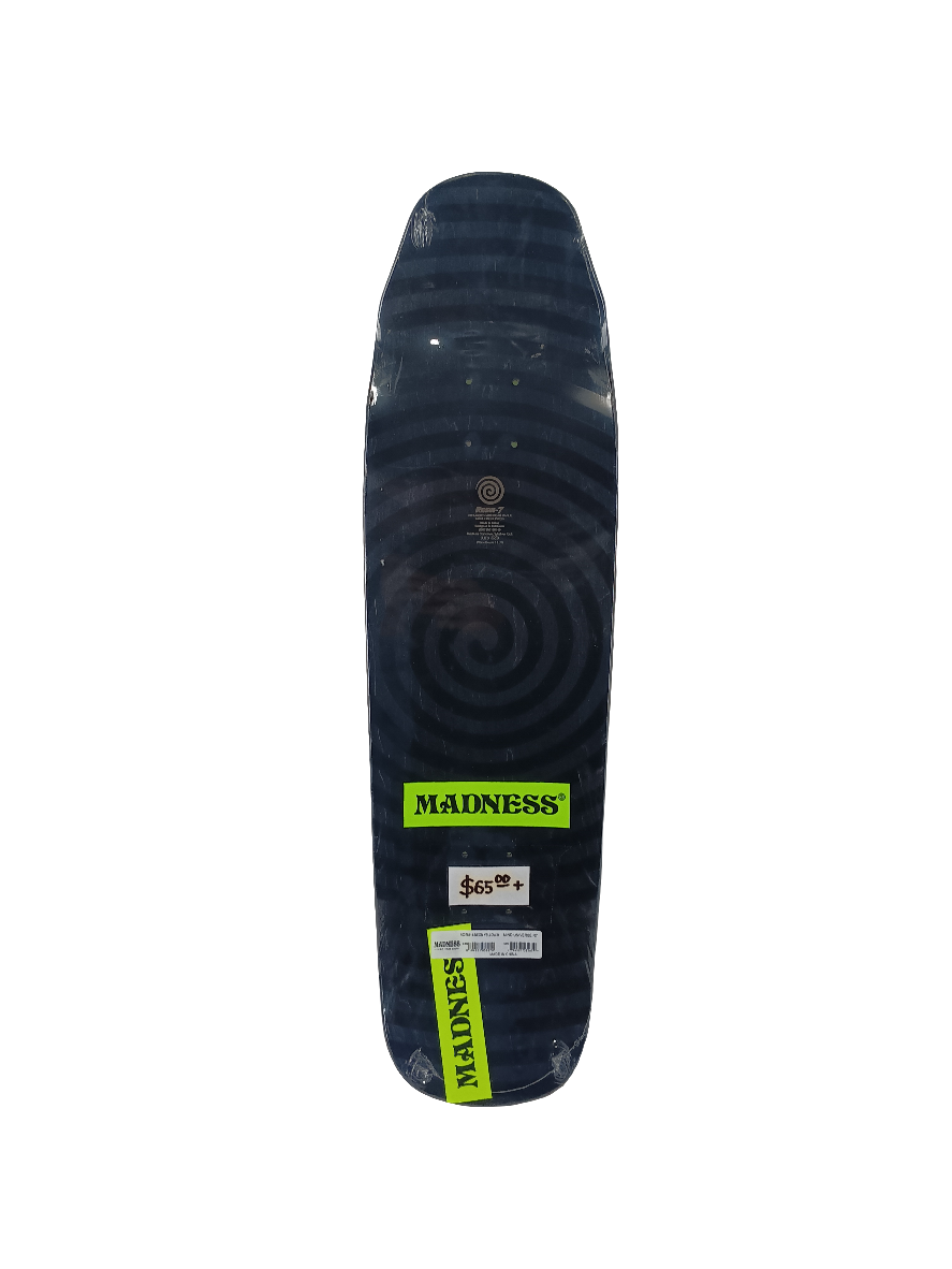 Madness Mind Universe Graphic Neon Green Black Size 9 Shaped Skateboard Deck