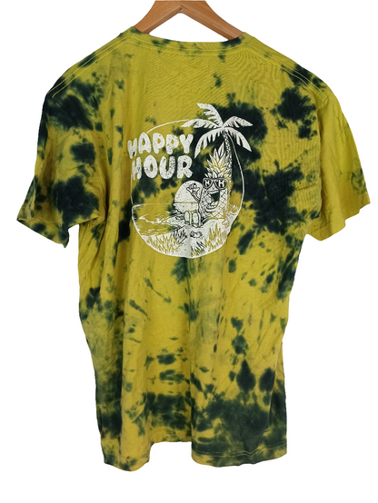 Happy Hour Shades Pineapple Beach Tye Dye Size XL S/s Shirt
