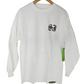 Shake Junt Zero Six White Black Mens Size Medium L/s Vintage Shirt