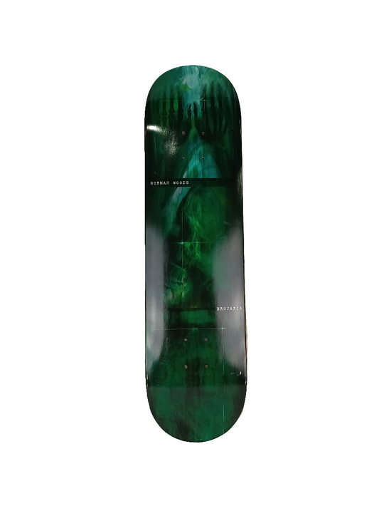 Brujaria Norman Woods X Ray Graphic Green Black Size 8.25 Skateboard Deck