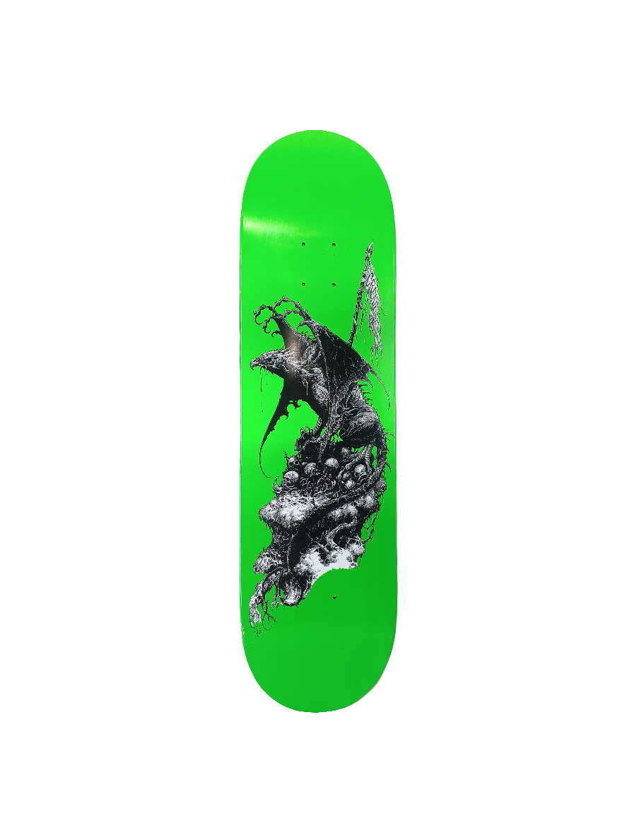 Creature Eagle Graphic Green Black White Size 8.5 Skateboard Deck