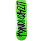 Deathwish Lizard King Spray Lime Green With Black And White Letters Size 8.25 Vintage NOS Deck
