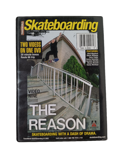 Transworld Skateboarding Feedback X The Reason Video 8 and 9 Two Sealed DVD Videos