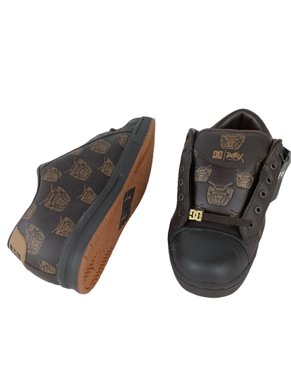 DC Trainer Remix X Travis Barker Dark Chocolate Otter Size 9.5 Shoes