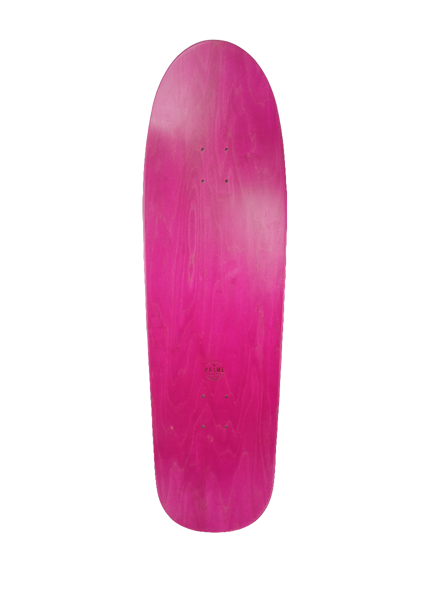Prime Ed Templeton Veggie Burger Black White 10" Skateboard Deck