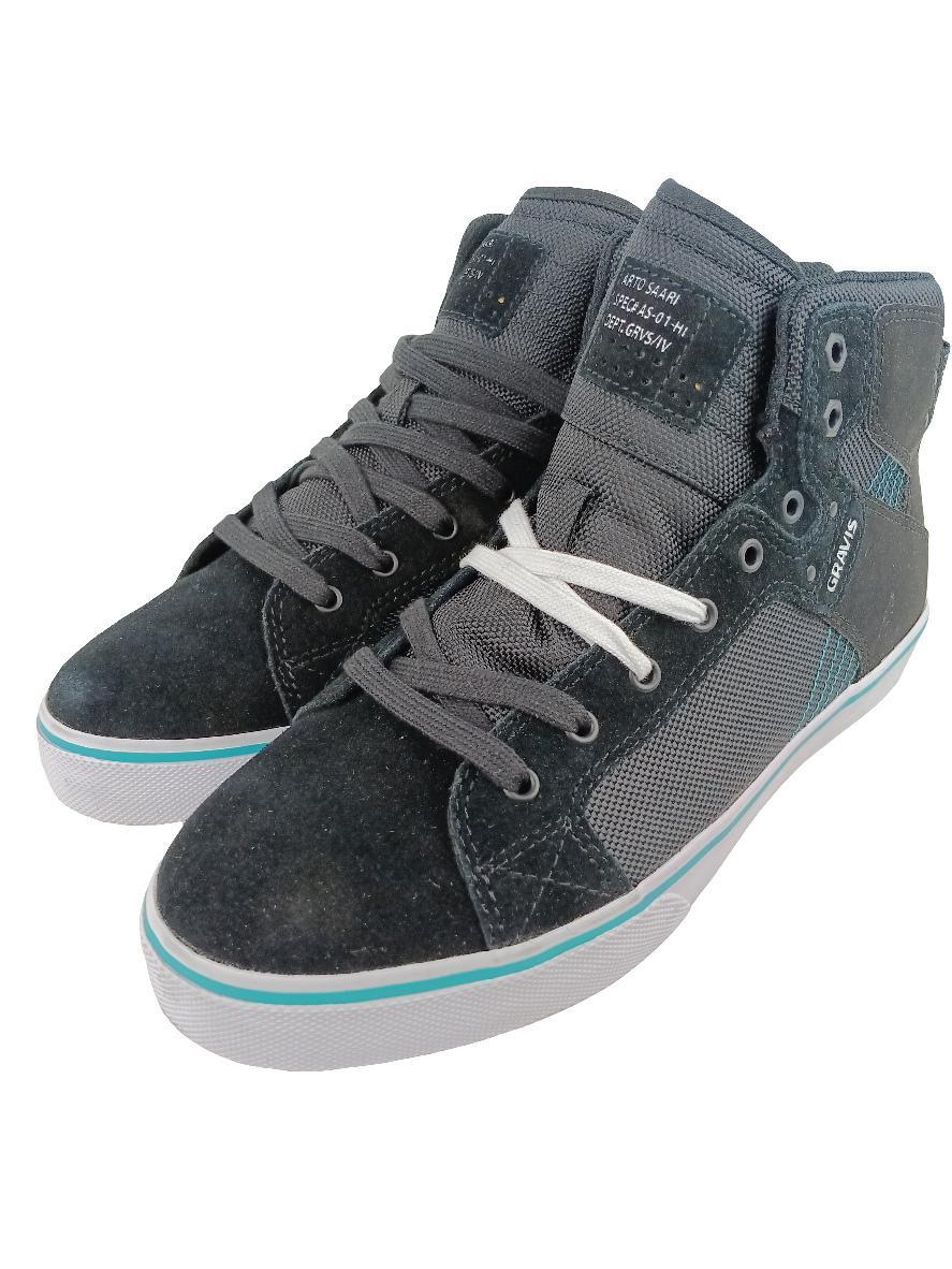 Gravis Arto Saari IV Viking Hi Black Blue Curacao US Mens Size 9 Shoes