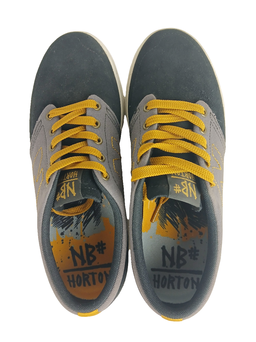 New Balance Numeric X $lave Skateboards Ben Horton NM345BH Black Grey Gold US Mens Size 8 Shoes