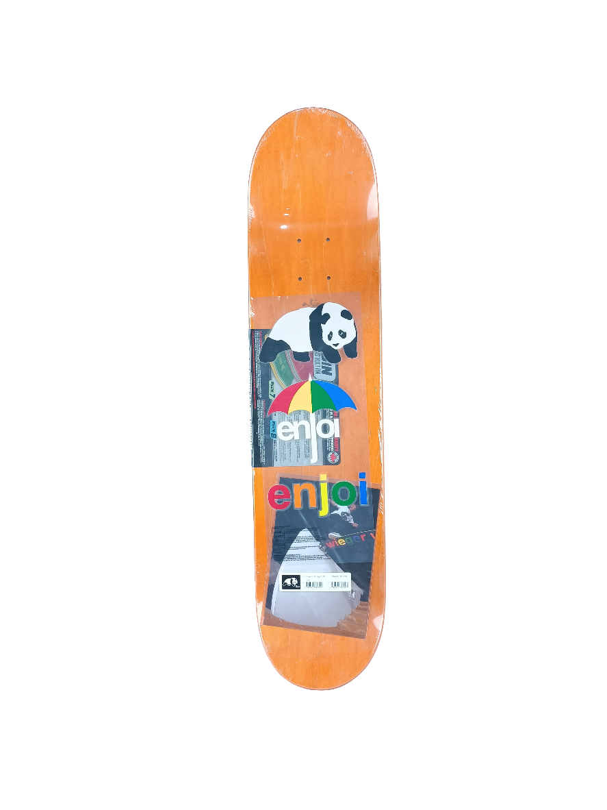 Enjoi Van Wieger Half Clog Blank Multi Color Size 7.5 Skateboard Deck