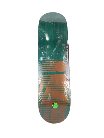Girl Griffin Gass Pop Secret Teal Woograin Gold Size 8.5 Skateboard Deck