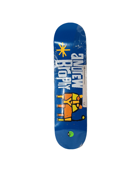 Girl Crailtap Classics Andrew Brophy Lion Blue White Yellow Size 8.0 Vintage NOS Deck