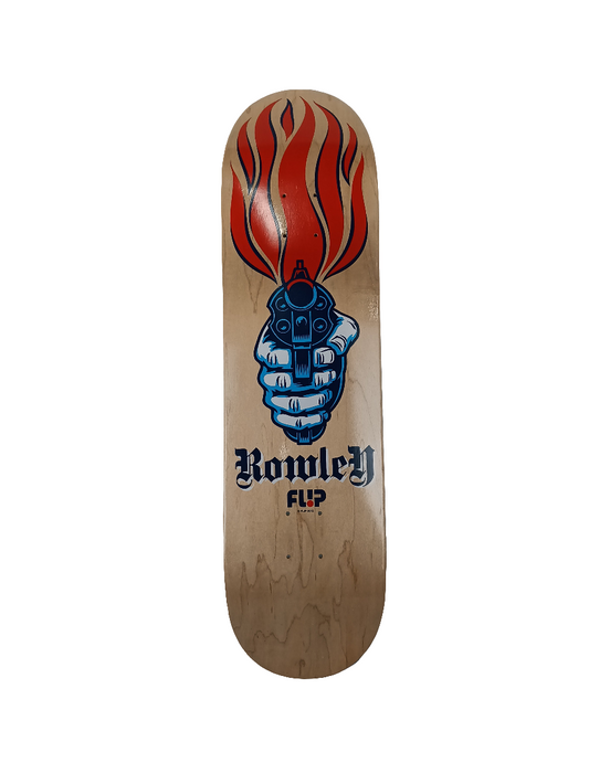 Flip Geoff Rowley Defend Natural Red Blue Size 8.25 Vintage NOS Deck