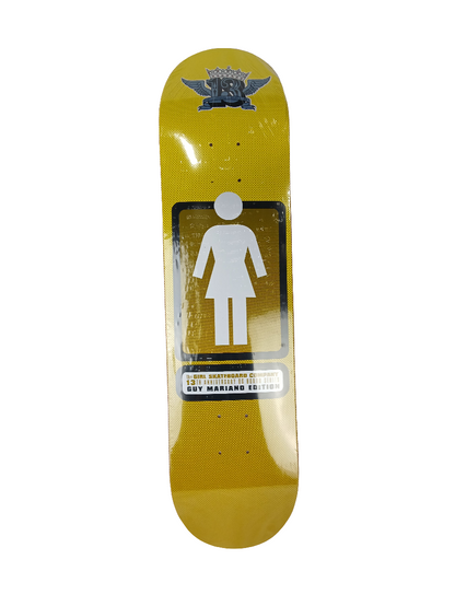 Girl 13th Anniversary OG Board Series Guy Mariano Edition Black White Gold Size 7.75" Vintage NOS Deck