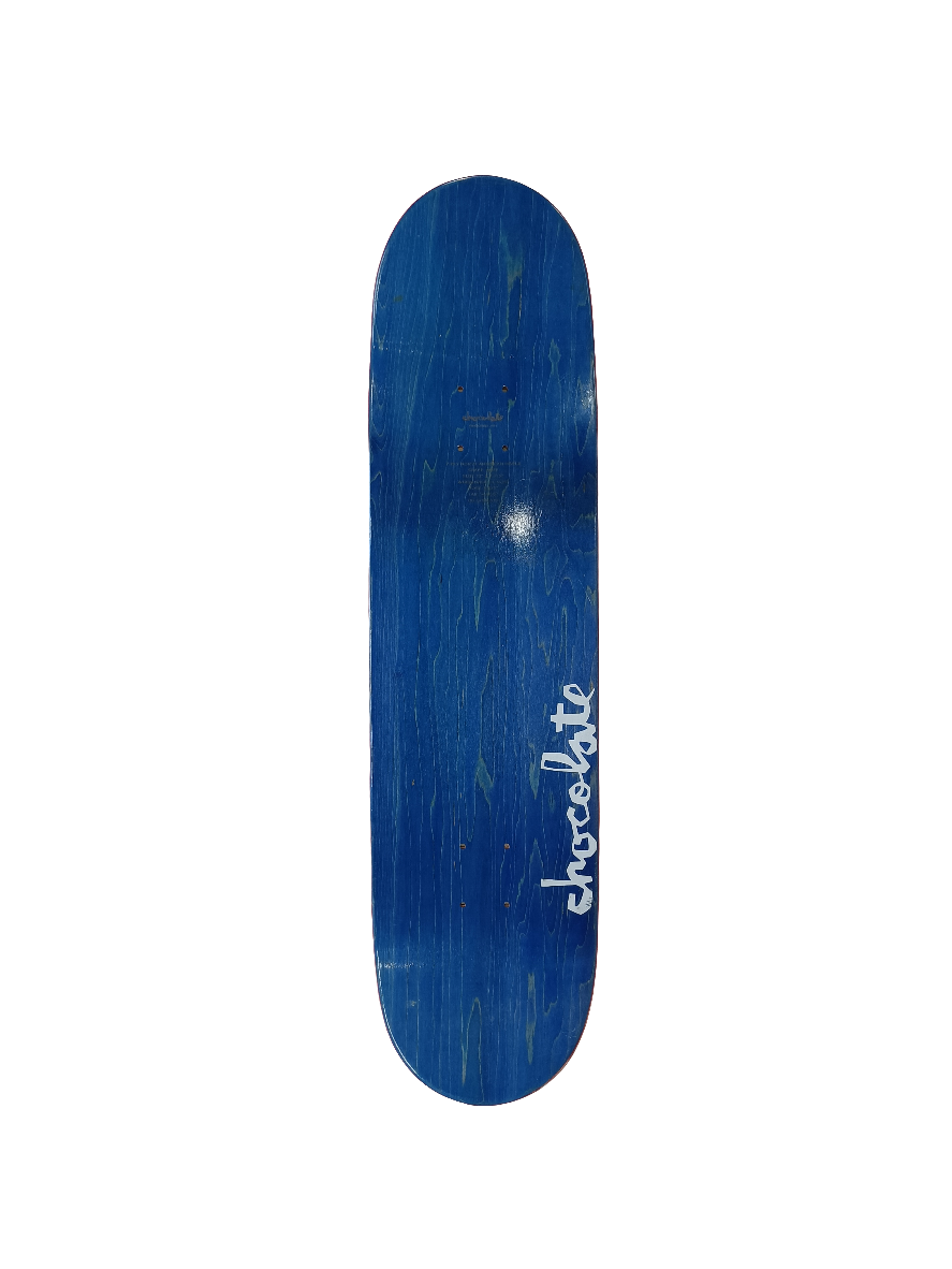 Chocolate Stevie Perez Blank Yellow Black Blue Raised Slick Font Size 8.375 Skateboard Deck