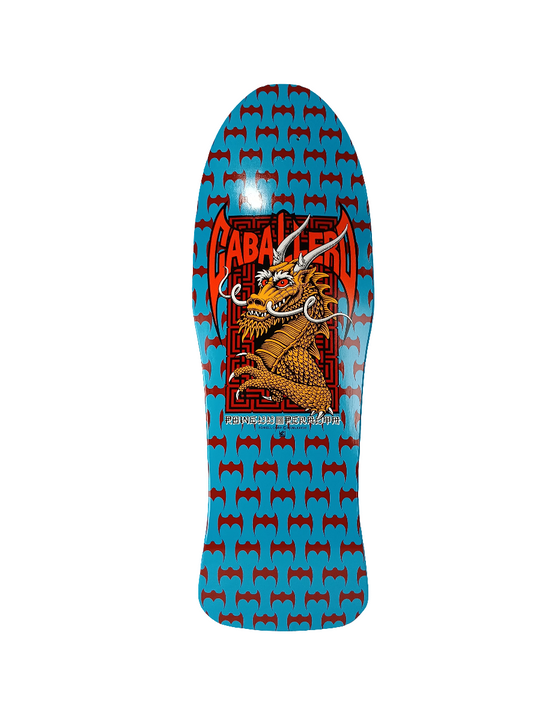 Bones Brigade Powell Peralta Steve Caballero Street Reissue Dragon Blue Orange Gold Size 9.625" Vintage NOS Deck