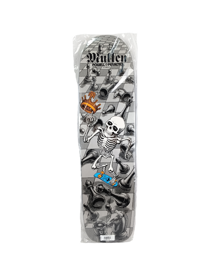 Powell Peralta Bones Brigade Rodney Mullen Series 12 Silver Gold White Freestyle Skateboard Deck