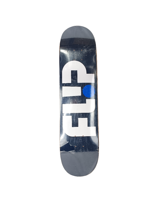 Flip Team Logo Navy Blue White Size 8.38" Skateboard Deck