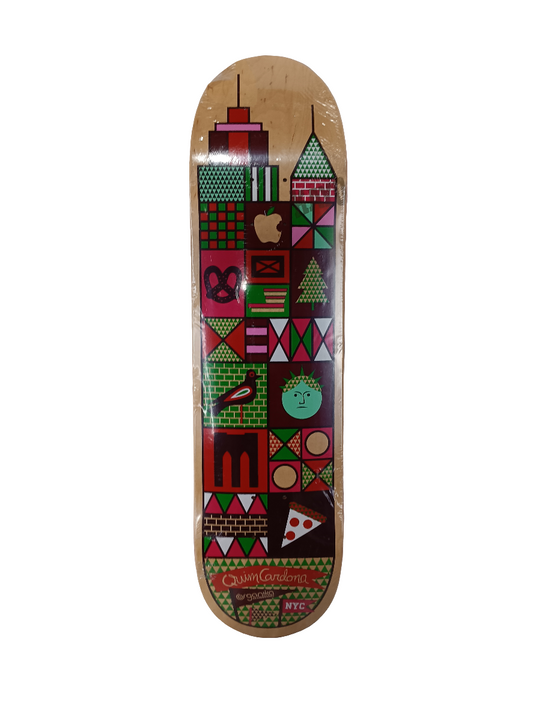 Organika Quim Cardona New York Graphic Blank Multi Color Size 8 Skateboard Deck