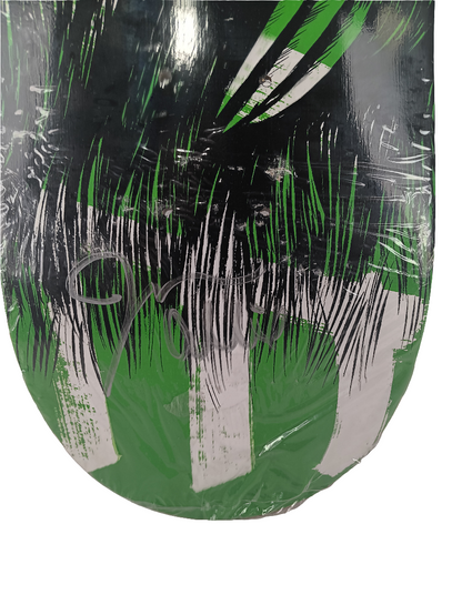 Slave John Allie Three-Toed Sloth White Black Green Autographed Size 7.75" Vintage NOS Deck