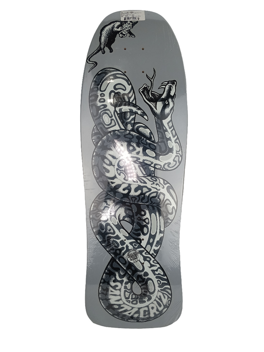 Santa Cruz Jeff Kendall Snake Dust to Dust Grey Black Size 10 Shaped Skateboard Deck