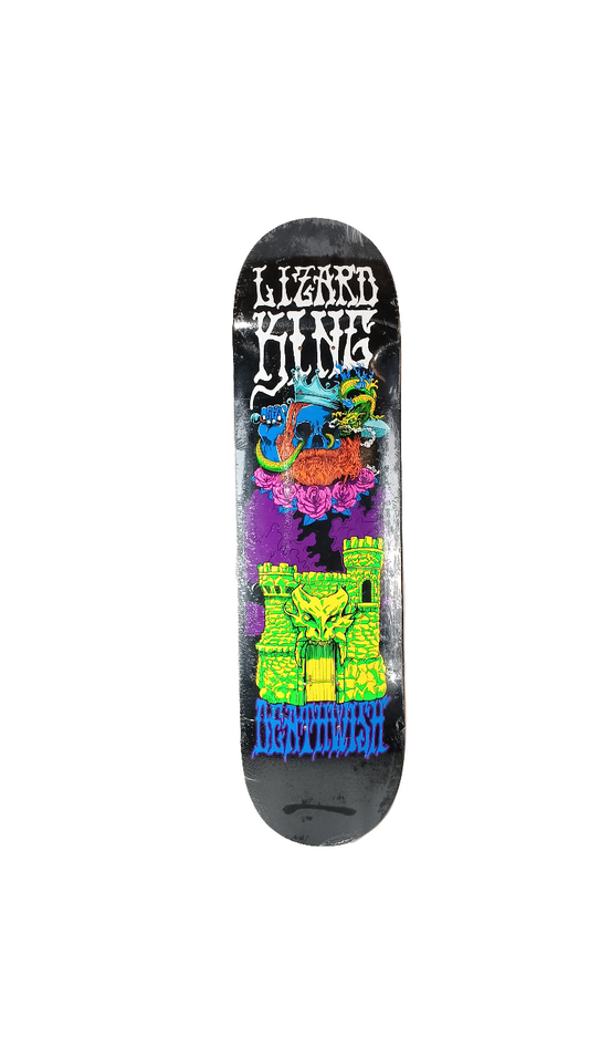 Deathwish Lizard King Castle Black White Multicolor Size 8.475 Vintage NOS Deck