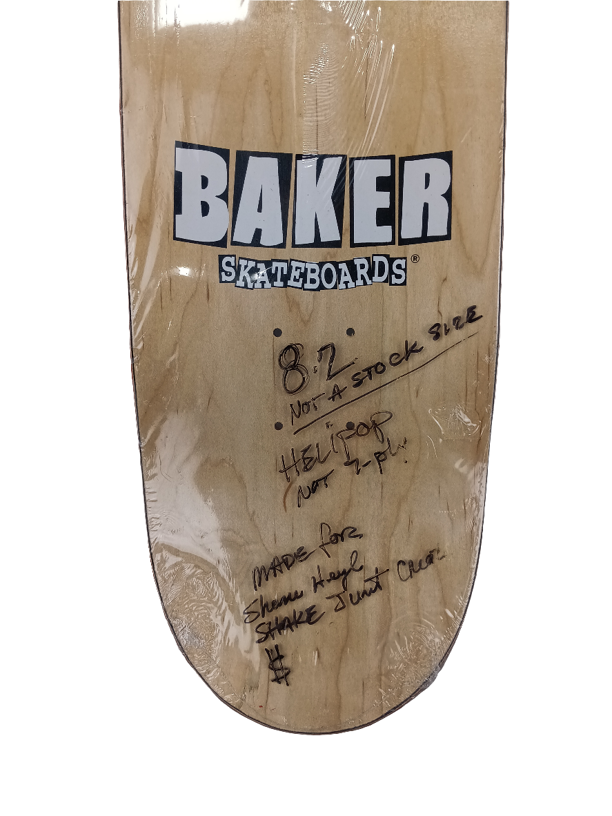 Baker Team Classic Red Custom Size 8.2 Helipop Sample Deck