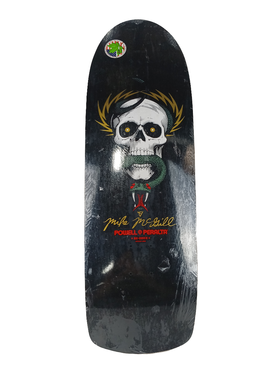 Powell Peralta Mike McGill Skull and Snake Graphic Black Multi Color Size 10 Skateboard Deck