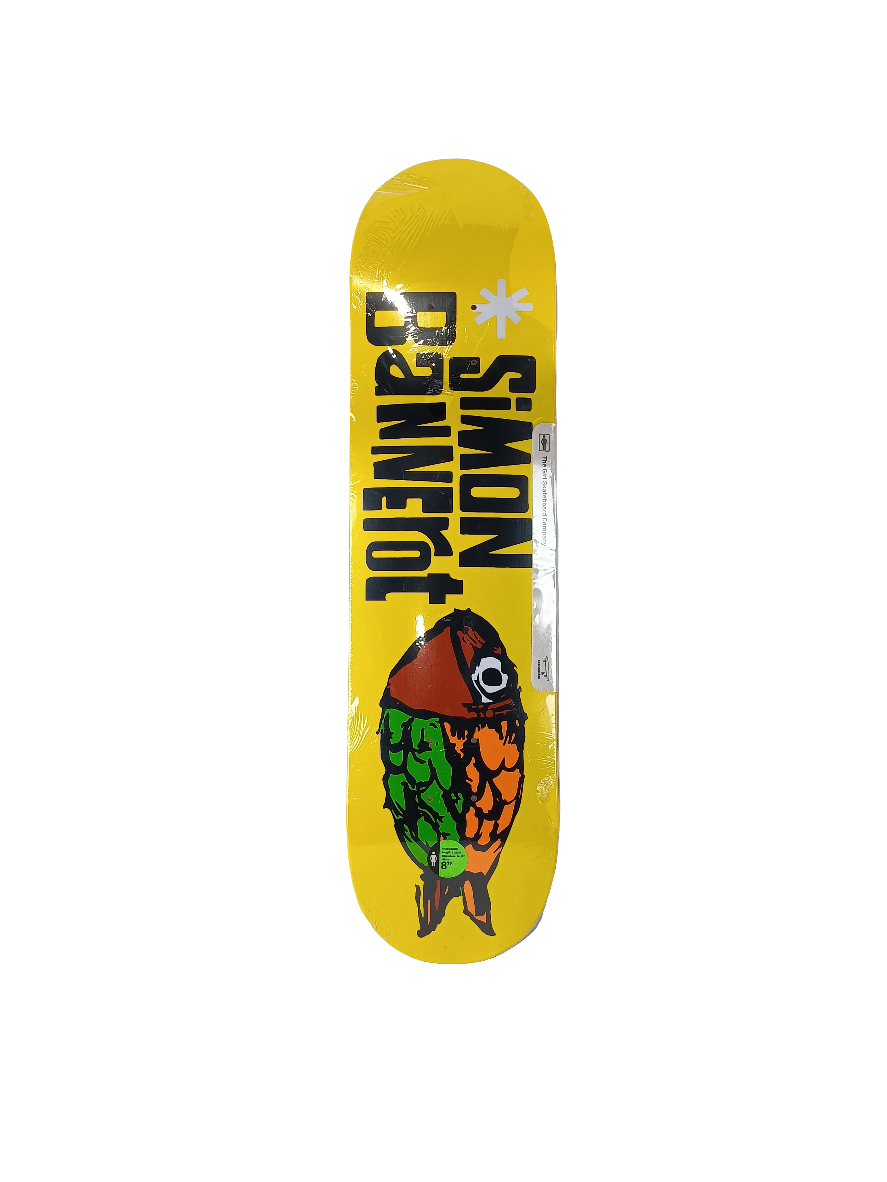 Girl Simon Bannerot Crailtap Classics Pictograph Series Fish Yellow White Black Size 8.0" Skateboard Deck