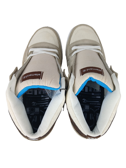 Element Griggs Tan Cream TCR Brown Skulls Print US Mens Size 11 Shoes