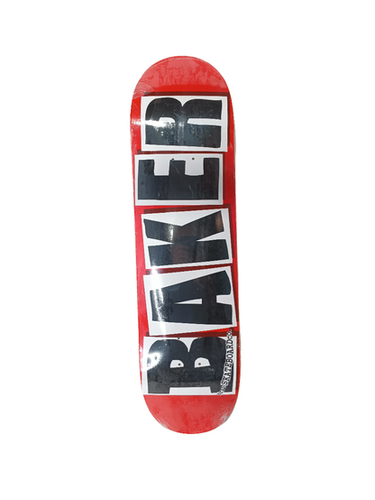 Baker Team Letters Black/Red 8.475" Skateboard Deck