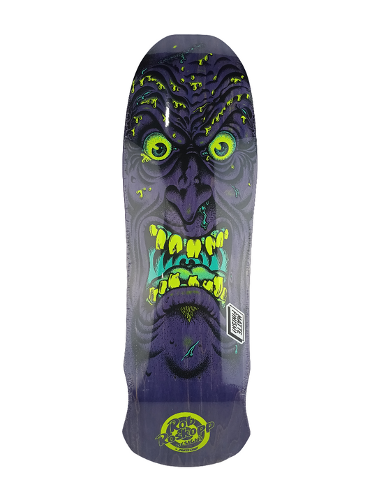 Santa Cruz Rob Roskopp Face Purple Size 9.5" Shaped Skateboard Deck 2012 Reissue