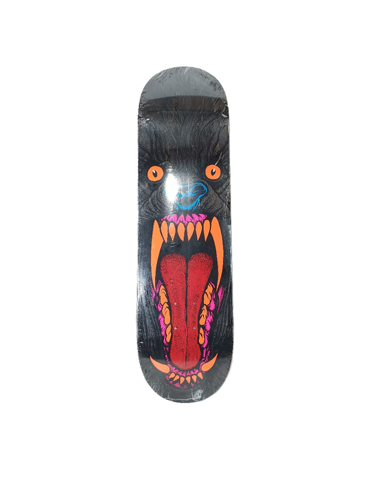 Deathwish Brian Slash Hansen Wolfman Black Woodgrain Red Orange Size 8.625" Vintage NOS Deck