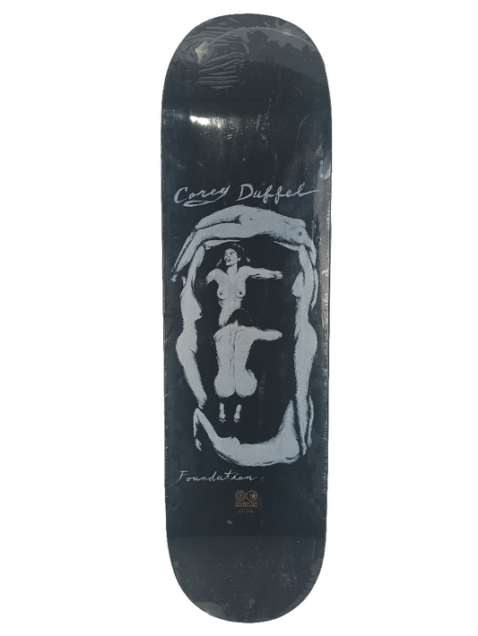 Foundation Corey Duffel Dali Black White Size 8.125" Vintage NOS Deck